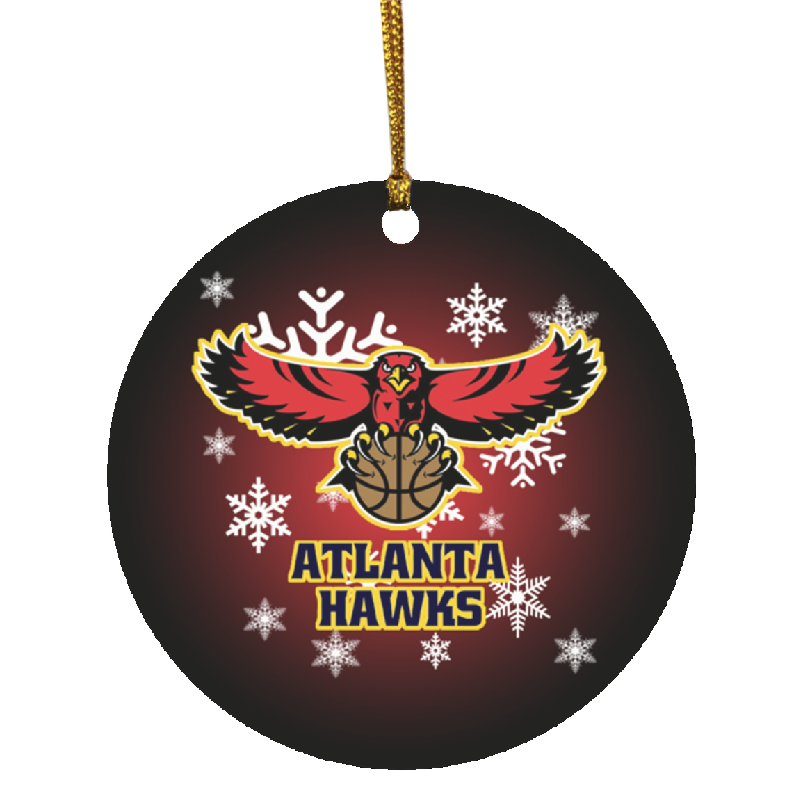 Atlanta Hawks Christmas Ornament 