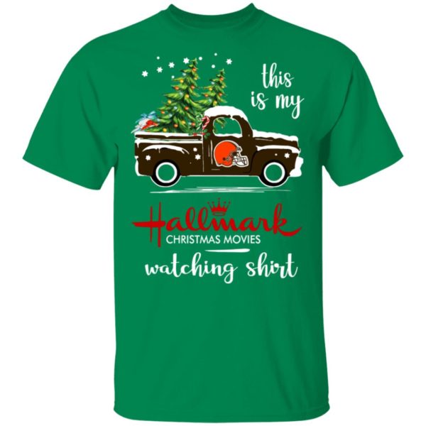 Cleveland Browns This Is My Hallmark Christmas Movies Watching Shirt
