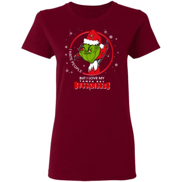 I Hate People But I Love My Tampa Bay Buccaneers Grinch Shirt