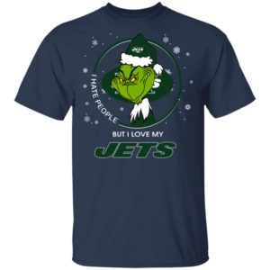 I Hate People But I Love My New York Jets Grinch Shirt