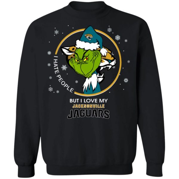 I Hate People But I Love My Jacksonville Jaguars Grinch Shirt