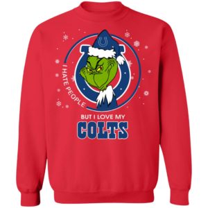 I Hate People But I Love My Indianapolis Colts Grinch Shirt