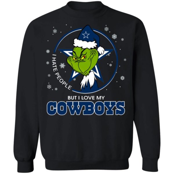 I Hate People But I Love My Dallas Cowboys Grinch Shirt