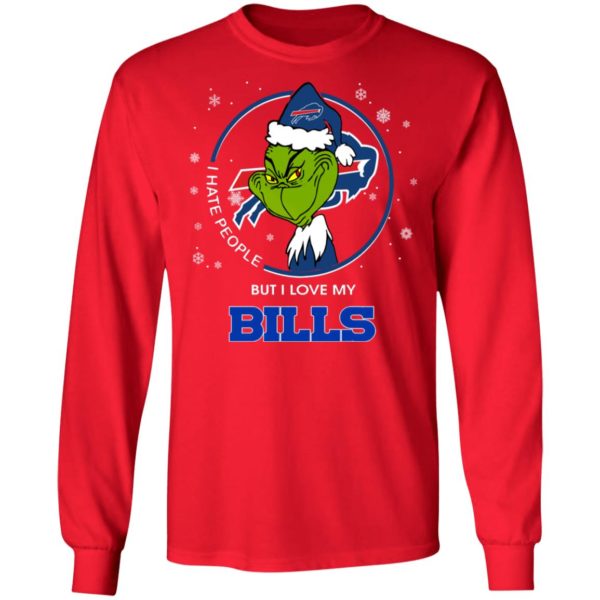 I Hate People But I Love My Buffalo Bills Grinch Shirt