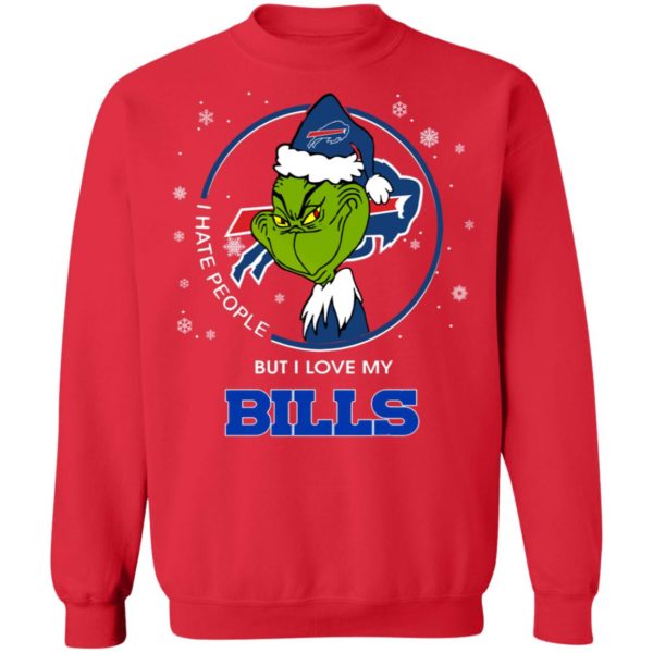 I Hate People But I Love My Buffalo Bills Grinch Shirt