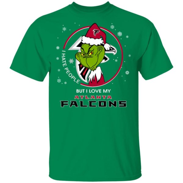 I Hate People But I Love My Atlanta Falcons Grinch Shirt
