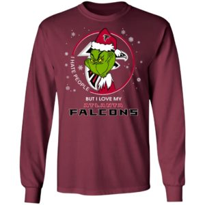 I Hate People But I Love My Atlanta Falcons Grinch Shirt