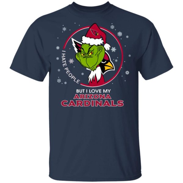 I Hate People But I Love My Arizona Cardinals Grinch Shirt