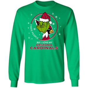 I Hate People But I Love My Arizona Cardinals Grinch Shirt