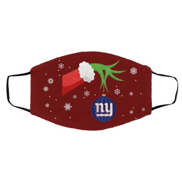 The Grinch Christmas Ornament New York Giants Face Mask