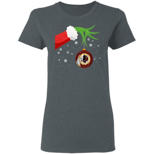 The Grinch Christmas Ornament Washington Redskins Shirt