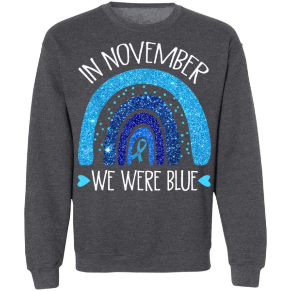 In November We Wear Blue Rainbow Diabetes Awareness Gifts T-Shirt