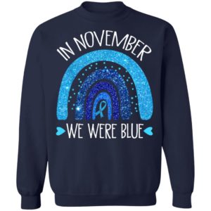 In November We Wear Blue Rainbow Diabetes Awareness Gifts T-Shirt