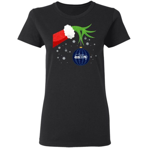 The Grinch Christmas Ornament Seattle Seahawks Shirt
