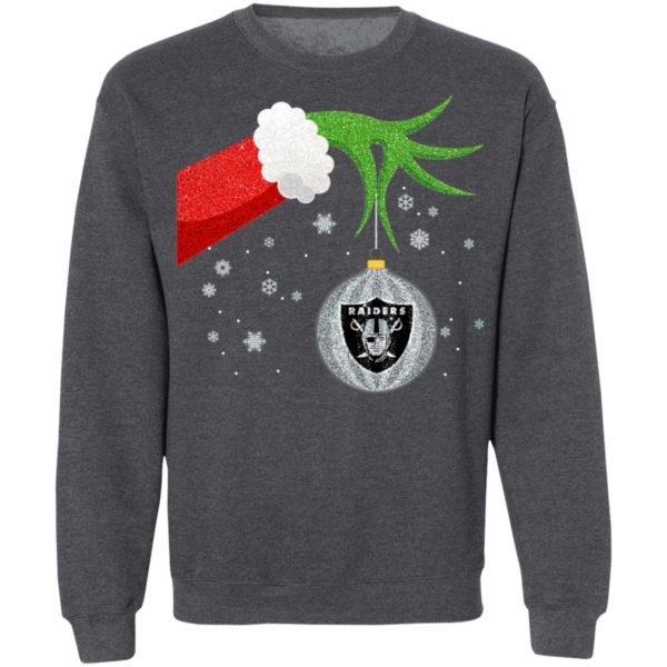 The Grinch Christmas Ornament Oakland Raiders Shirt
