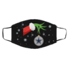 The Grinch Christmas Ornament Dallas Cowboys Face Mask