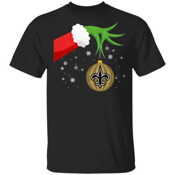 The Grinch Christmas Ornament New Orleans Saints Shirt