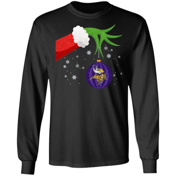The Grinch Christmas Ornament Minnesota Vikings Shirt