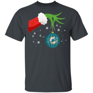 The Grinch Christmas Ornament Miami Dolphins Shirt