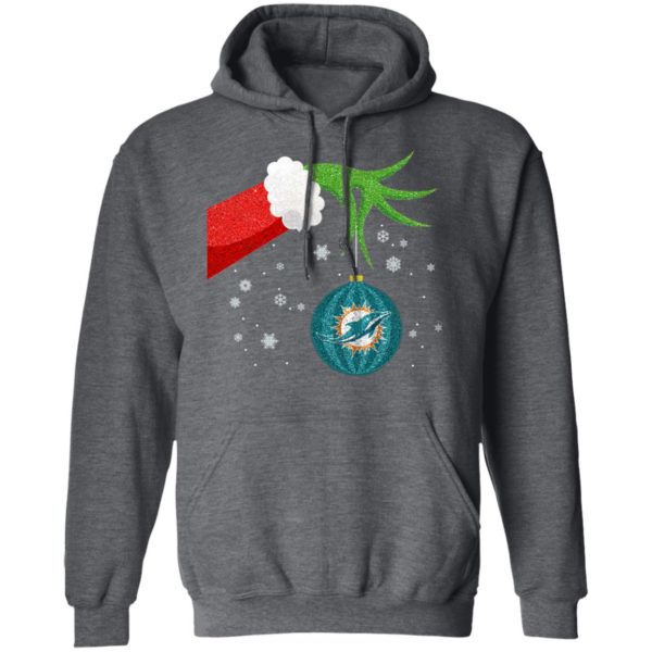 The Grinch Christmas Ornament Miami Dolphins Shirt