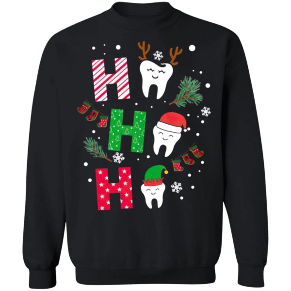 Dental Reindeer Santa Elf Ho Ho Ho Merry Christmas Sweatshirt, Hoodie