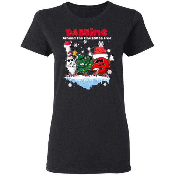 Bowling Dabbing Around The Christmas Tree Sweatshirt, Hoodie, T-shirt