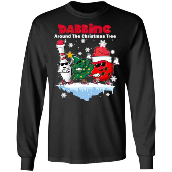 Bowling Dabbing Around The Christmas Tree Sweatshirt, Hoodie, T-shirt