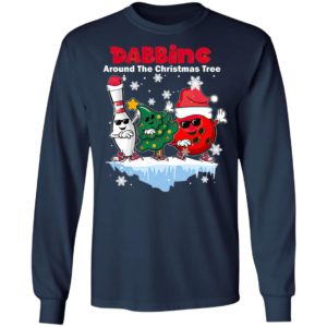 Bowling Dabbing Around The Christmas Tree Sweatshirt, Hoodie, T-shirt