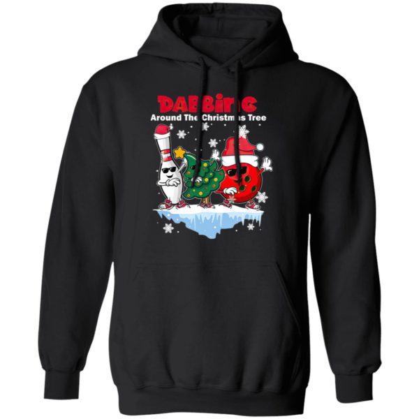 Bowling Dabbing Around The Christmas Tree Sweatshirt, Hoodie, T-shirt