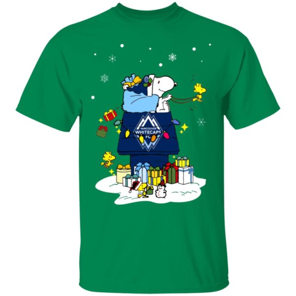 Vancouver Whitecaps FC Santa Snoopy Wish You A Merry Christmas Shirt