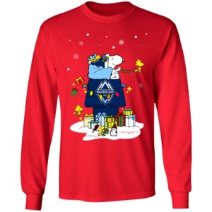 Vancouver Whitecaps FC Santa Snoopy Wish You A Merry Christmas Shirt