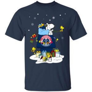 Washington Wizards Santa Snoopy Wish You A Merry Christmas Shirt