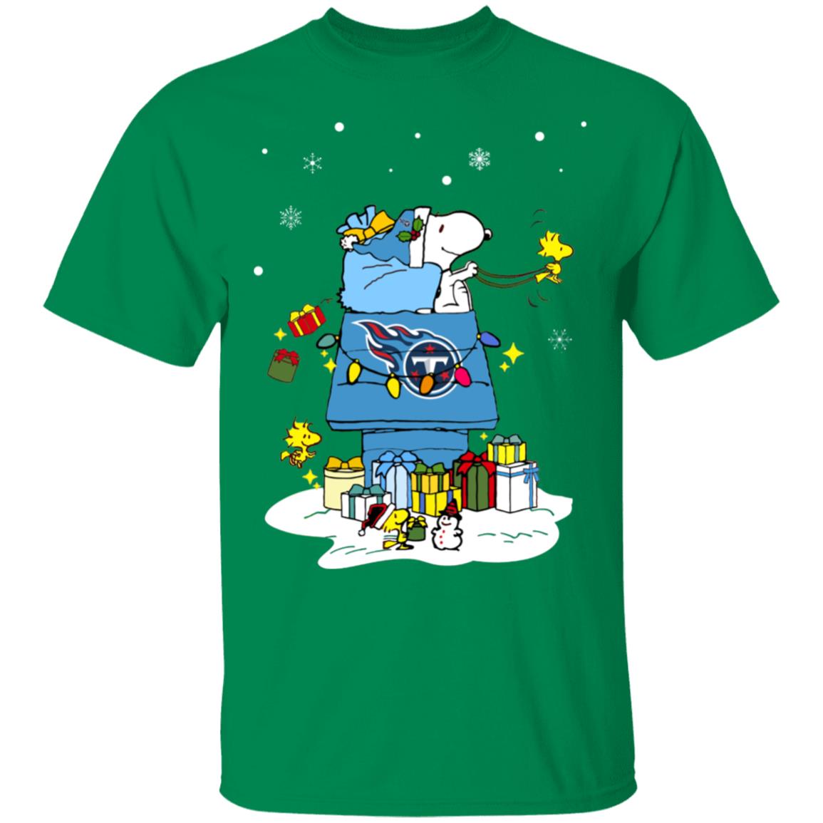 Christmas Snoopy Tennessee Titans Shirt