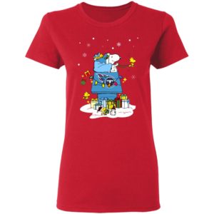 Tennessee Titans Santa Snoopy Wish You A Merry Christmas Shirt