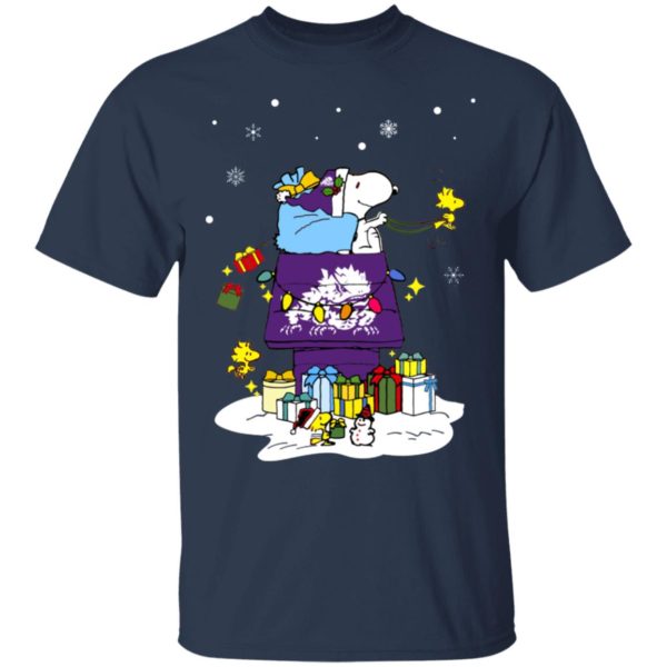 TCU Horned Frogs Santa Snoopy Wish You A Merry Christmas Shirt