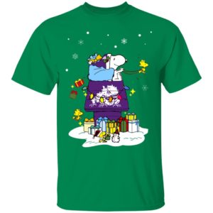 TCU Horned Frogs Santa Snoopy Wish You A Merry Christmas Shirt