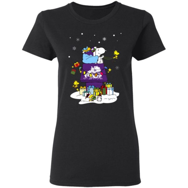 TCU Horned Frogs Santa Snoopy Wish You A Merry Christmas Shirt