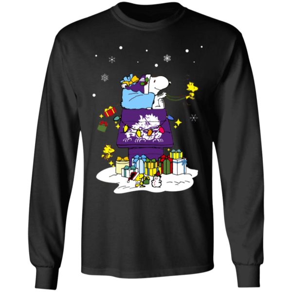 TCU Horned Frogs Santa Snoopy Wish You A Merry Christmas Shirt