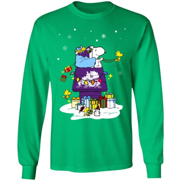 TCU Horned Frogs Santa Snoopy Wish You A Merry Christmas Shirt