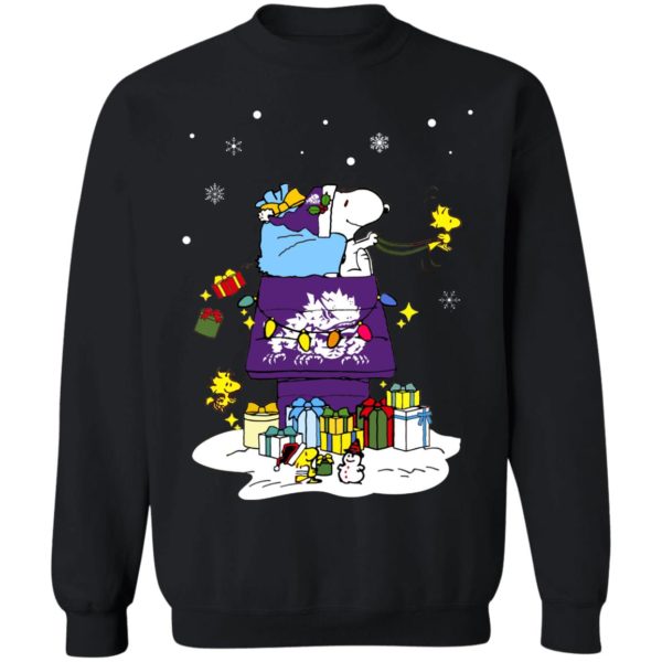 TCU Horned Frogs Santa Snoopy Wish You A Merry Christmas Shirt