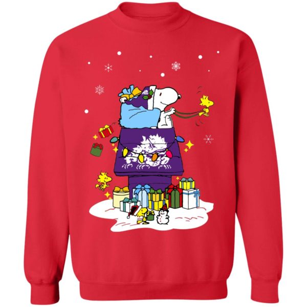 TCU Horned Frogs Santa Snoopy Wish You A Merry Christmas Shirt