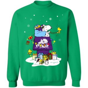 TCU Horned Frogs Santa Snoopy Wish You A Merry Christmas Shirt