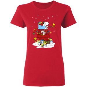 San Francisco 49ers Santa Snoopy Wish You A Merry Christmas Shirt