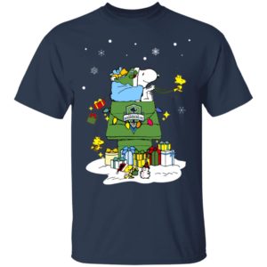 Seattle Sounders FC Santa Snoopy Wish You A Merry Christmas Shirt