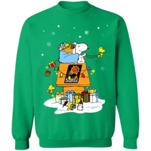 Phoenix Suns Santa Snoopy Wish You A Merry Christmas Shirt