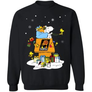 Phoenix Suns Santa Snoopy Wish You A Merry Christmas Shirt