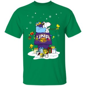 North Alabama Lions Santa Snoopy Wish You A Merry Christmas Shirt