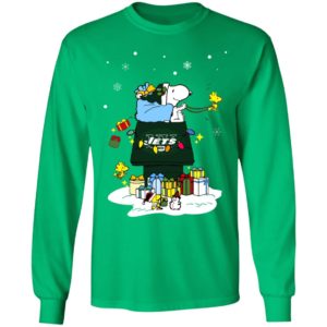 New York Jets Santa Snoopy Wish You A Merry Christmas Shirt