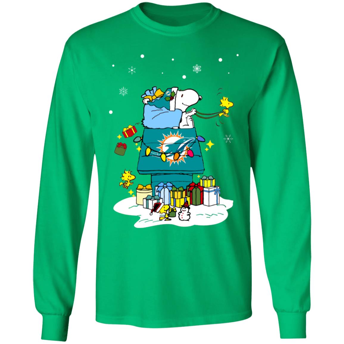 Christmas Snoopy Miami Dolphins Shirt, hoodie, longsleeve, sweatshirt,  v-neck tee