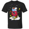 Indiana Pacers Santa Snoopy Wish You A Merry Christmas Shirt